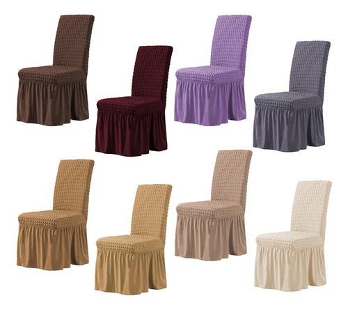 Faldas Largas Con Volantes Funda De Silla De Comedor