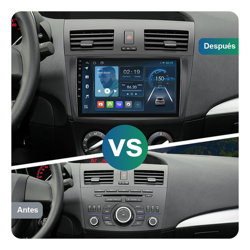 Zk Estéreo Ram 2gb Android 10 Para Mazda 3 2010-2013 Gps