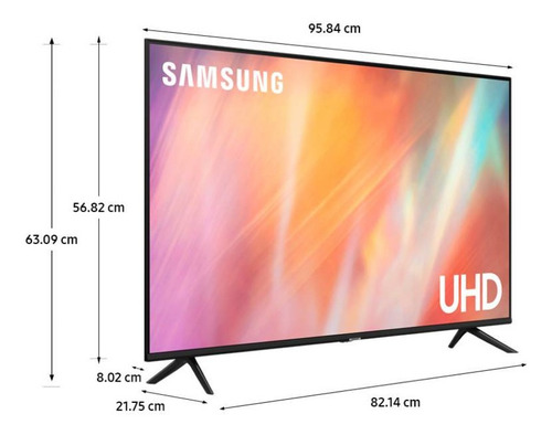Led Samsung 43 Au7090 Crystal Uhd 4k Smart Tv Samsung