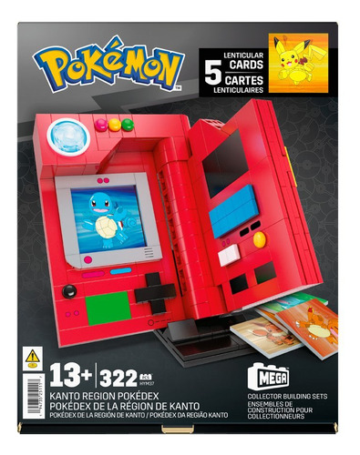 Mega Pokemon Set Contruccion Pokedex Kanto
