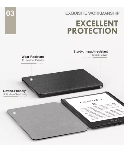 Funda Protectora Para Kindle Paperwhite De 6,8 (11.a Gene