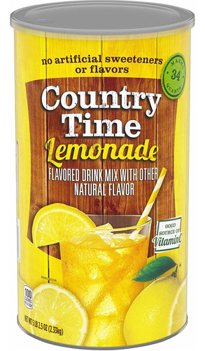 Limonada Country Time Lemonade 2.33kg Importada En Polvo
