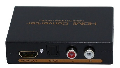 Imagen 3 de 5 de Conversor Extractor Audio Hdmi A Rca Toslink 5.1 Caballito