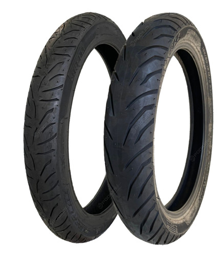 Par Pneu Cg 125 150 Titan 2.75-18 + 100/80-18 Sem Camara