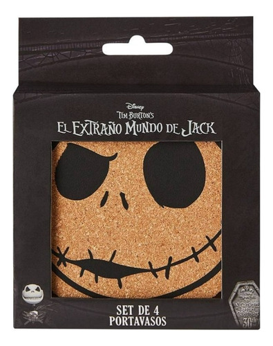 Portavasos Disney Extraño Mundo De Jack Corcho 10cm 4 Piezas