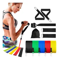 Comprar Kit X10 5 Bandas Circular Elástica Látex + 5 Bandas Manijas