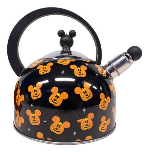 Tetera Disney Mickey Mouse Calabaza Halloween 2.5 Litros Color Negro