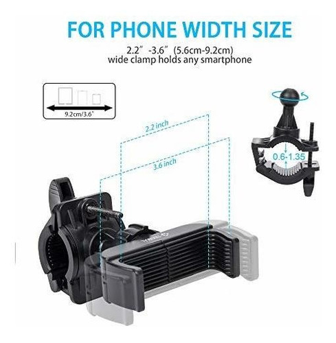 Soporte Telefono Para Bicicleta 2 Ajustable Celular Max