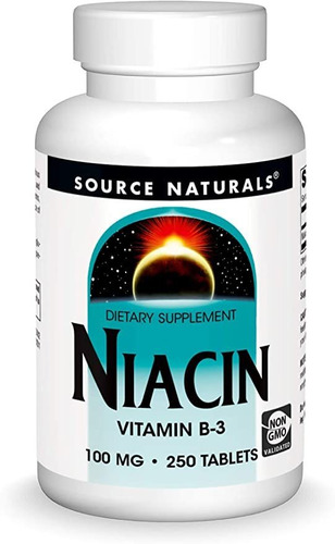 Source Naturals Niacina, Vitamina B-3 100 Mg Suplemento Die.