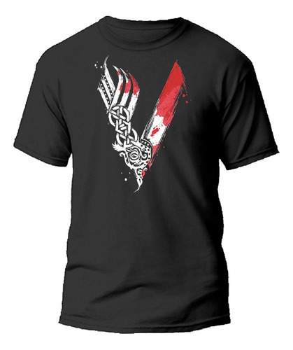 Remera Algodón 100% Vikingos Vikings Ragnar 