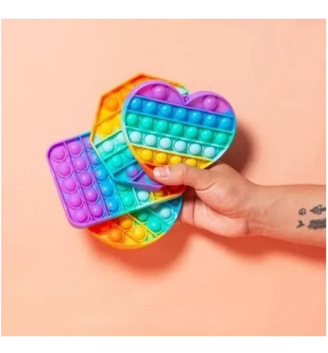 Pack 4 Push Pop Bubble Fidget Toy Autismo Juguete Sensorial