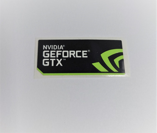 Sticker Etiqueta Adhesiva Original Nvidia Gtx Geforce