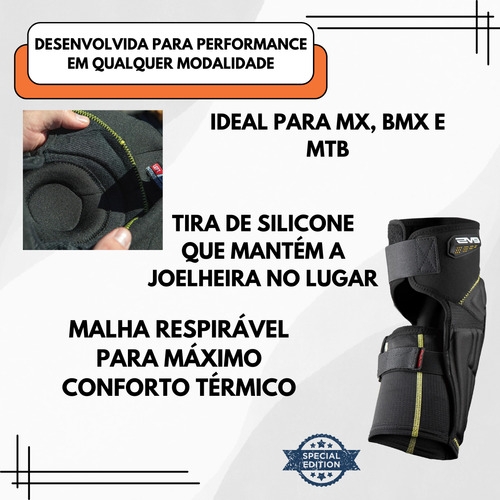 Joelheira Motocross Moto Trilha Enduro Evs Travis Pastrana