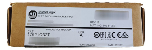 Allen-bradley 1762-iq32t Modulo De Entradas Para Micrologix