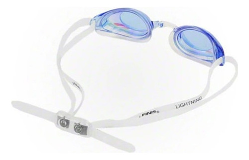 Goggles Natación Finis Lightning Blue Mirror Transparente 3