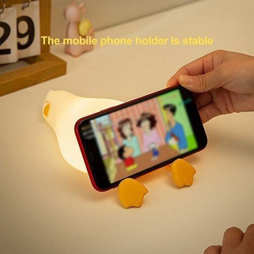 Lámpara Led Nocturna Con Sensor De Tacto Usb Flip Pato Clap