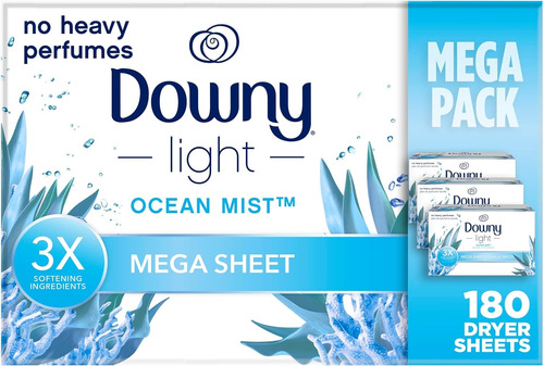 Downy Toallitas Para Secadora Suavizante De Telas 180 Piezas