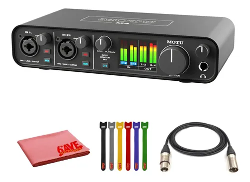 Motu M4 Usb-c Audio-midi Interface (3140) Pacote Com Cabo De