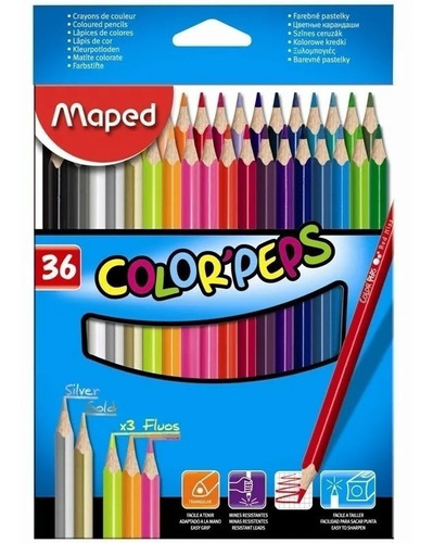 Lapiz Lapices Maped X 36 Colores