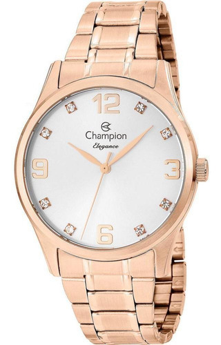 Relógio Feminino Champion Cn25663z Analógico Rosê