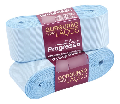 1 Fita De Gorgurão Número 9 Gp009 38mm 10mts Fitas Progresso Cor Azul Bebê Cor 212