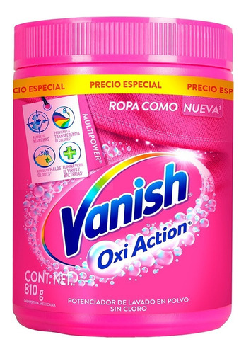 Potenciador De Lavado Vanish® Oxi Action En Polvo 810 Gramos