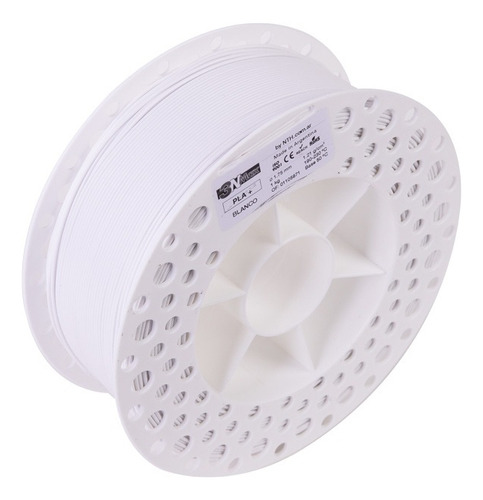 Impressora 3D Córdoba 3nmax Pla+ 1,75 mm 1 kg Filamento 3D de cor branca