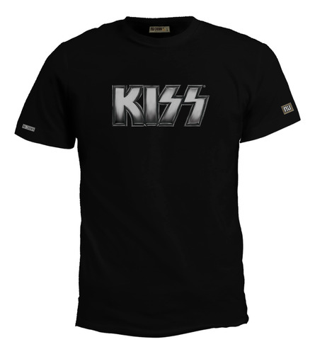 Camiseta Estampada 2xl - 3xl Kiss Banda Rock Logo Hombre Zxb