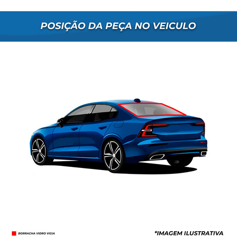 Par Borracha Parabrisa E Vigia Sem Friso Gol 1980 A 1994