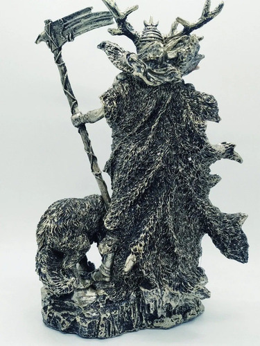 Estatua Resina Deusa Dos Mortos Hel Deus Nordico Hela