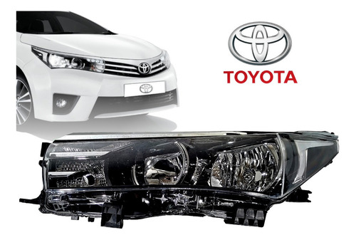 Imagen 2 de 2 de Faro Izquierdo Para Toyota Corolla Xei 2015 Al 2019