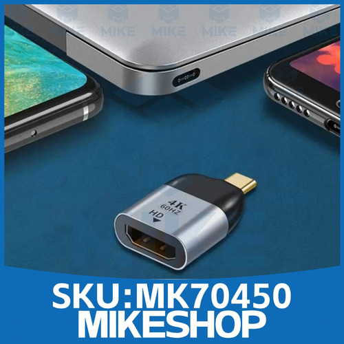 Adaptador Usb Tipo-c A Hdmi 4k @60hz Macbook Ipad Pro Laptop Gris