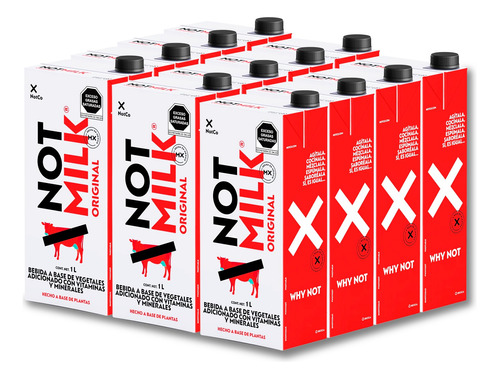 Notco, Notmilk Original Pack 12 Unidades De 1 Lt