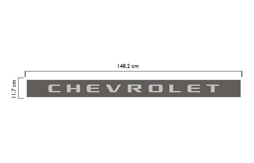 Adesivo Chevrolet Para Tampa Traseira Chevrolet S10 Rodeio