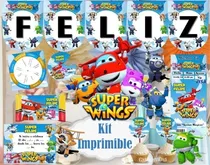 Comprar Kit Imprimible Super Wings Editable Invitaciones Golosinas