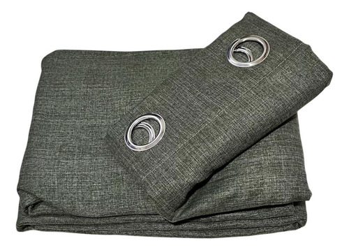 1 Juego De Cortinas Largas Blackout 2 Paneles De 2.3m X 1.4m