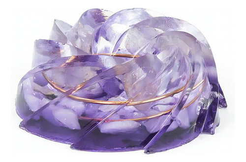 Orgonite Turbilhão Lilas Com Ametista - Espiritualidade