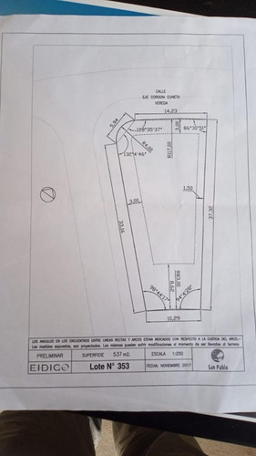 Imagen 3 de 3 de Lote Interno En San Pablo , Pilar