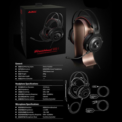 Auriculares Para Auriculares Con Micrófono Y De 3.5 Mm Con