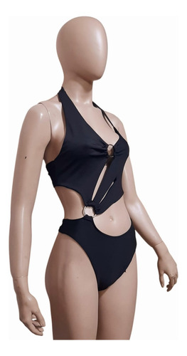 Bikini Traje Baño Licra Moda Intima Talle Grande Sensual M Negro Xl