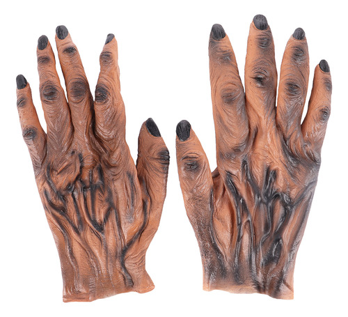 Guantes Marrones Para Disfraces De Hombre Lobo Para Hallowee