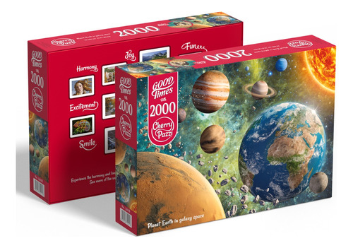 Cherry Pazzi Puzzle 2000 Pzs - Planet Earth In Galaxy Space