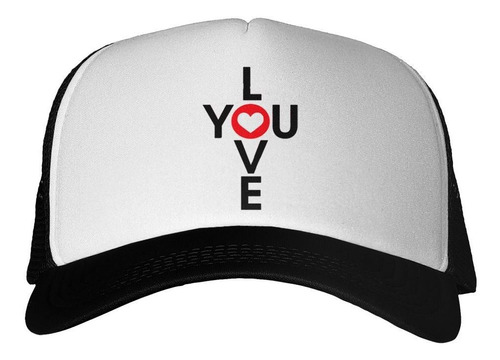 Gorra Frase Love You Te Amo Corazon Amor Dia M1