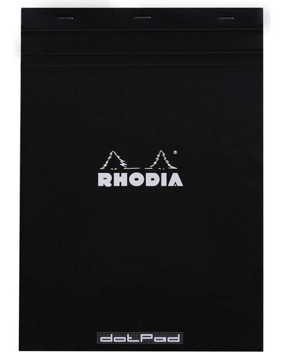  Rhodia Head Stapled Pad, No18 A4, Dot - Black 