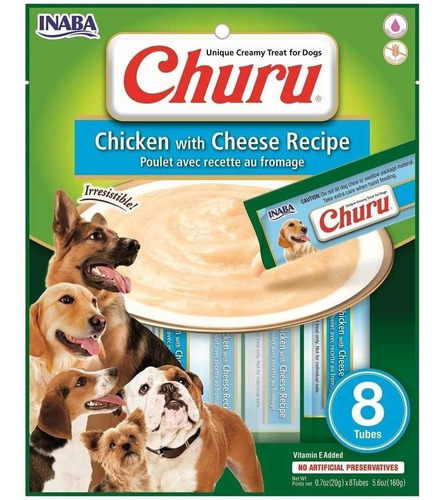 Snack Perro Ciao Churu Pollo Con Queso 160gr