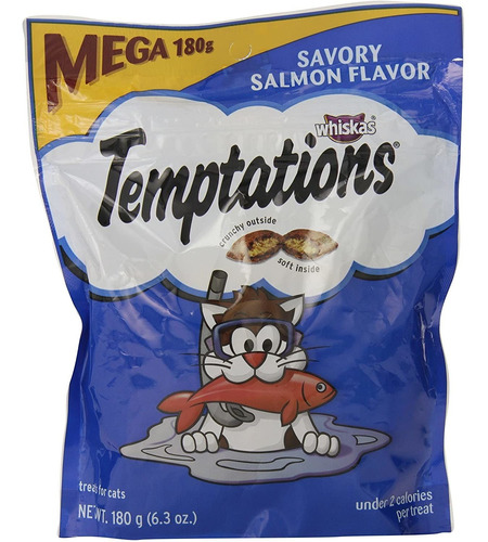 Whiskas Temptations Cat Treats-savory Salmon Flavor(6.3 Oz)