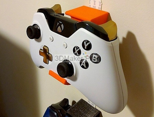 2 Soportes De Pared Para Joystick Xbox One Wii U Pro 360 Super Reforzados Con Tornillos Y Tarugos - Excelente Calidad 3d