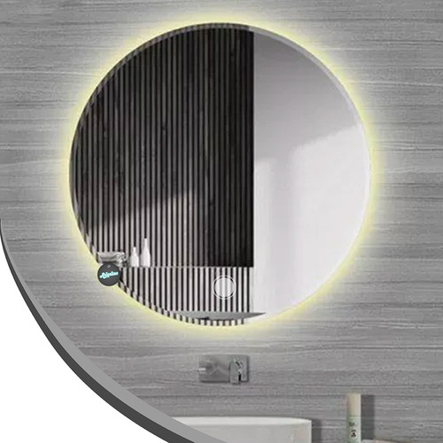 Luz Led Espejo Smart Touch Dimmer Baño Moderno Redondo 60 Cm