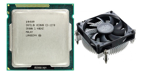 Imagem 1 de 5 de Processador Intel Xeon E3 1270 Lga 1155 + Cooler Master L115
