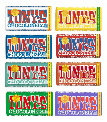 Tony's Chocolonely Barra De Chocolates C/leche 8 Barras
